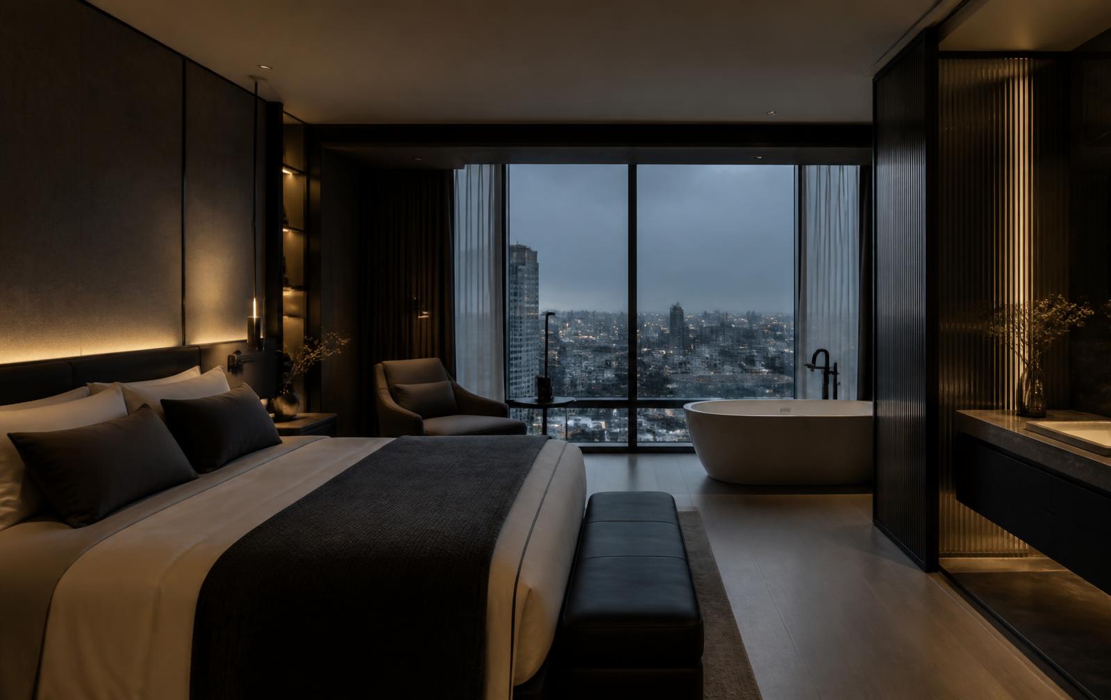 Habitación XL · Suite de 32 m² con 1 cama king + sofá cama en Click Clack Medellín